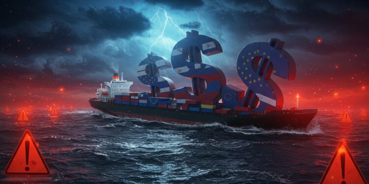 Trump Menace l’Europe avec des Droits de Douane à 50% - Viral Mag Trump menace lUE de droits de douane à 50 dès juin secouant les marchés Quelles conséquences pour léconomie européenne Viral Mag