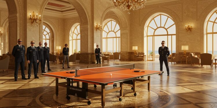 Trump Perturbe l’Équipe de France de Ping-Pong - Viral Mag Léquipe de France de tennis de table en préparation à Doha doit changer dhôtel à cause de Donald Trump Découvrez cette anecdote insolite Viral Mag
