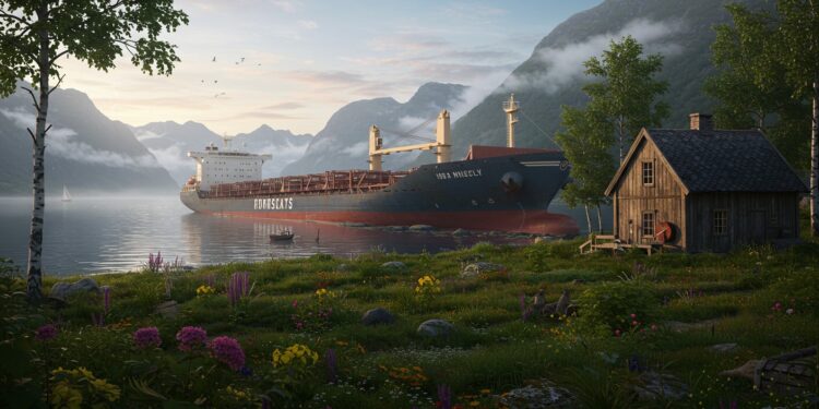 Un Cargo S’échoue Chez un Norvégien : Une Nuit Insolite - Viral Mag Un cargo de 135m séchoue dans un jardin norvégien près de Trondheim sans réveiller le propriétaire Découvrez cette histoire insolite Viral Mag