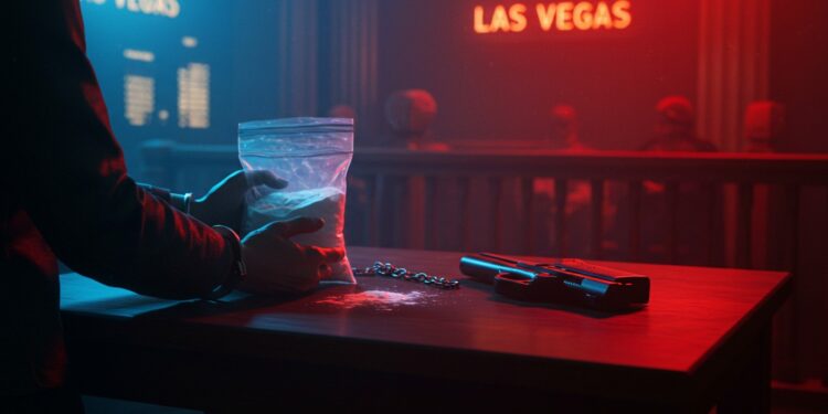 Un homme de Las Vegas écope de 12 ans de prison pour avoir apporté drogue et pistolet à son contrôle judiciaire Découvrez les détails de cette affaire choquante   Viral Mag