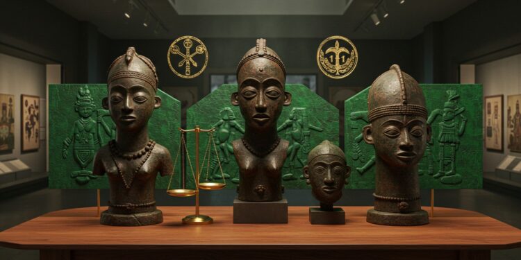 Retour historique  113 bronzes béninois pillés en 1897 quittent les Pays Bas pour le Nigeria un pas vers la justice coloniale   Viral Mag