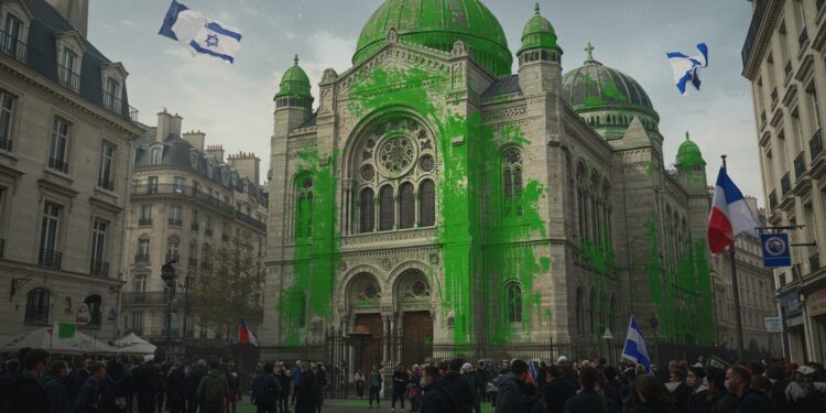 Vandalisme Antisémite à Paris : Tensions et Réactions - Viral Mag Des actes de vandalisme ciblent des lieux juifs à Paris Lambassade dIsraël dénonce une montée de lantisémitisme dans un climat de tensions diplomatiques Viral Mag