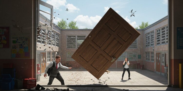 Un incident grave secoue un lycée dÉtampes  une professeure blessée par une porte jetée du 4e étage par des élèves Enquête ouverte   Viral Mag