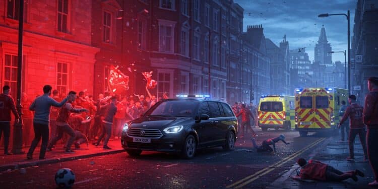 Voiture Fonce dans Foule à Liverpool : Drame en Pleine Fête - Viral Mag Une voiture percute la foule lors de la parade de Liverpool FC blessant plusieurs personnes Que sest il passé  Découvrez les détails de ce drame   Viral Mag