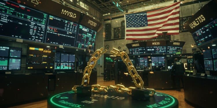 Wall Street Bondit Après l’Arrêt des Droits de Douane - Viral Mag Wall Street grimpe après la suspension des droits de douane de Trump Découvrez limpact sur les marchés Nvidia et léconomie mondiale Viral Mag