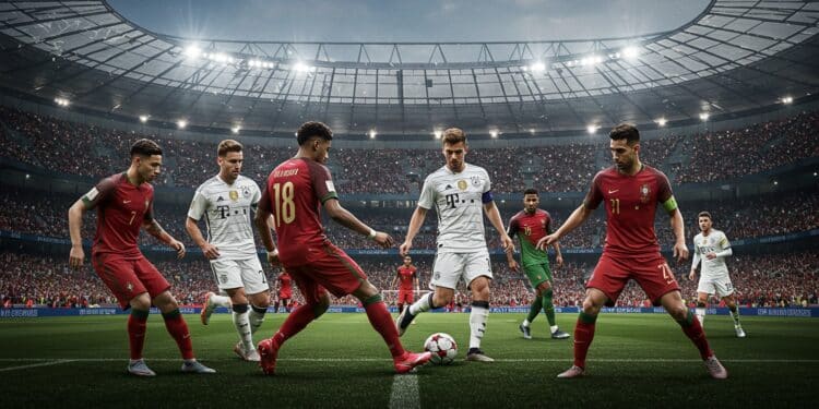 Allemagne-Portugal : Duel Épique en Ligue des Nations - Viral Mag Allemagne et Portugal saffrontent en demi finale de la Ligue des Nations Qui décrochera le ticket pour la finale  Suivez ce choc intense    Viral Mag