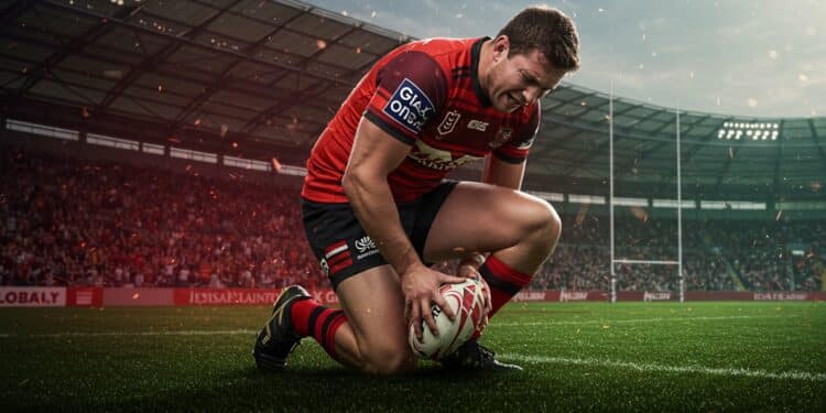 Ange Capuozzo Blessé : Impact sur le Top 14 ? - Viral Mag Ange Capuozzo ailier star du Stade Toulousain sort blessé à la cheville à deux semaines des demi finales du Top 14 Quel impact pour son équipe    Viral Mag