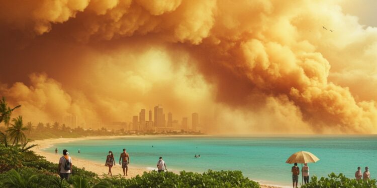 Antilles : Alerte Rouge pour la Qualité de l’Air - Viral Mag La Martinique et la Guadeloupe en alerte rouge face à une pollution aux particules fines due aux brumes de sable et à lactivité humaine Découvrez les impacts et solutions Viral Mag