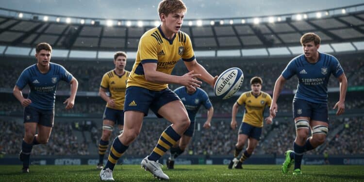 Baptiste Jauneau : Record Historique en Top 14 - Viral Mag À 21 ans Baptiste Jauneau marque lhistoire du Top 14 avec 5 passes décisives en un match Découvrez son exploit et son impact sur Clermont   Viral Mag