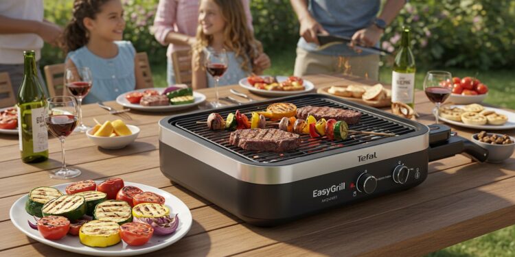 Barbecue Électrique Tefal : Grillades Faciles à Prix Cassé - Viral Mag Découvrez le barbecue électrique Tefal Easygrill Adjust noté 43 étoiles à seulement 4499 € Puissant sans fumée idéal pour des grillades conviviales Viral Mag