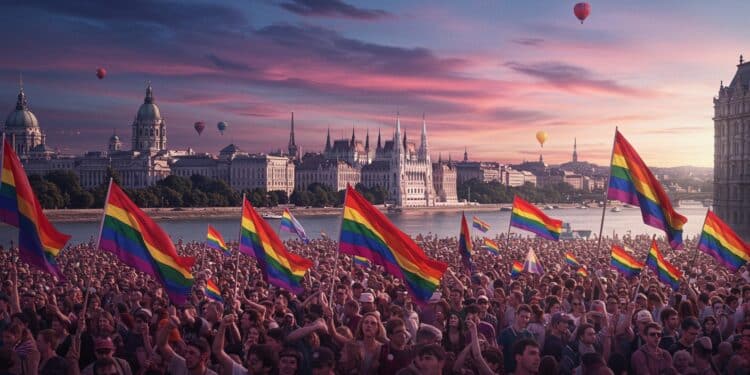 Budapest Pride 2025 : Un Défi aux Droits LGBT+ - Viral Mag La Budapest Pride 2025 défie linterdiction dOrban 35 000 participants attendus pour défendre les droits LGBT+ Quels enjeux pour lEurope Viral Mag