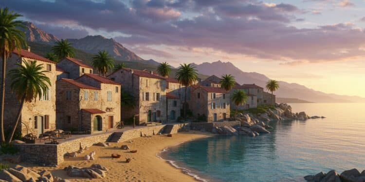 Calcatoggio : Le Joyau Caché de la Corse-du-Sud - Viral Mag Découvrez Calcatoggio village corse entre mer et montagne en lice pour le Village préféré des Français 2025 Plages randonnées culture un trésor à explorer Viral Mag