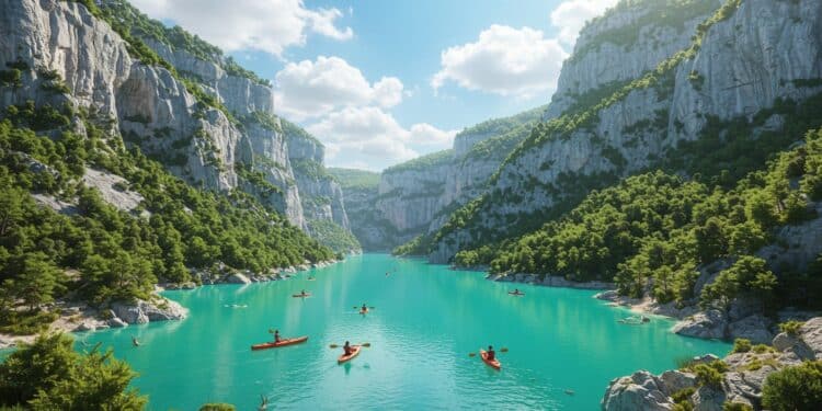 Canoë-Kayak dans les Gorges du Verdon : Lieux Incontournables - Viral Mag Explorez les meilleurs spots pour le canoë kayak dans les Gorges du Verdon lacs canyons et conseils pour une aventure inoubliable Viral Mag