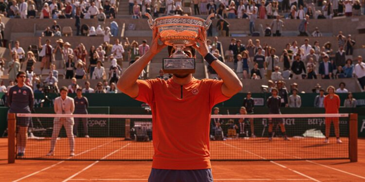 Carlos Alcaraz Triomphe à Roland-Garros 2025 - Viral Mag Carlos Alcaraz remporte Roland Garros 2025 face à Jannik Sinner dans une finale épique de 5h29 marquée par un retour incroyable Revivez ce match historique    Viral Mag