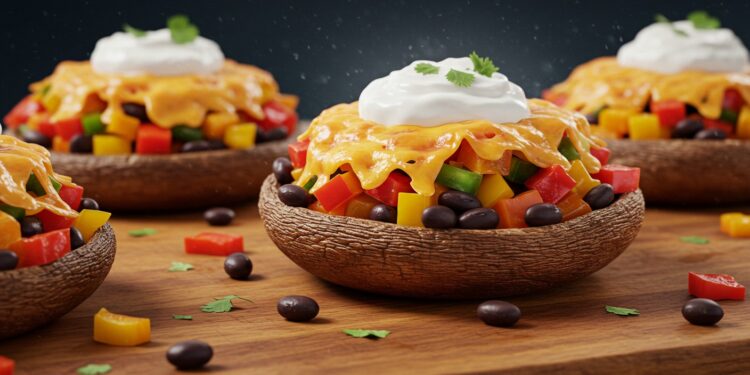 Champignons Farcis aux Fajitas : Une Recette Protéinée - Viral Mag Découvrez les champignons farcis aux fajitas une recette végétarienne riche en protéines et saveurs Facile à préparer parfaite pour un dîner sain Viral Mag