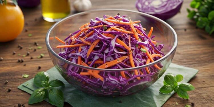 Découvrez une recette facile de coleslaw au chou rouge ses bienfaits santé et des astuces pour sublimer ce plat coloré et croquant   Viral Mag