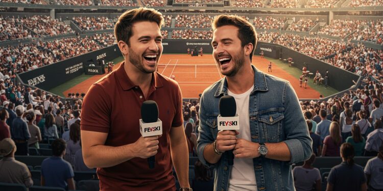 Complicité à Roland-Garros : Lemoine et Chameroy sous les Projecteurs - Viral Mag Anne Elisabeth Lemoine et Bertrand Chameroy complices à Roland Garros font jaser sur C à vous Découvrez les coulisses de leur sortie et son impact   Viral Mag