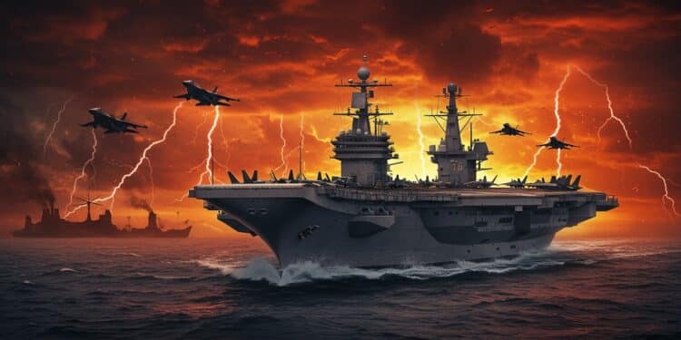 Conflit Moyen-Orient : Le Nimitz en Route - Viral Mag Un porte avions américain se dirige vers le Moyen Orient sur fond de tensions entre Israël et lIran Découvrez les enjeux de ce déploiement stratégique Viral Mag