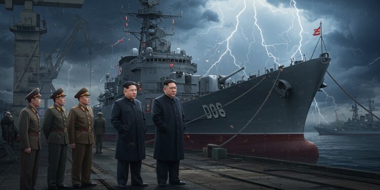 Corée Du Nord : Retour Du Destroyer Kang Kon - Viral Mag La Corée du Nord relance son destroyer Kang Kon après un accident Kim Jong Un dévoile des plans navals ambitieux face aux tensions régionales   Viral Mag