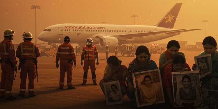 Crash d’Air India : Identification des Victimes en Cours - Viral Mag Le crash du vol Air India à Ahmedabad laisse 279 morts Lidentification des victimes progresse lentement suscitant douleur et frustration   Viral Mag