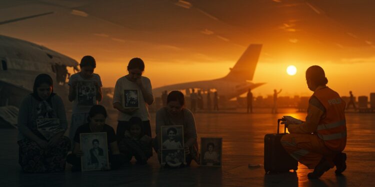 Crash d’Air India : Les Familles en Quête de Réponses - Viral Mag Le crash du Boeing 787 dAir India à Ahmedabad laisse des familles en deuil en attente de nouvelles Découvrez leur combat pour obtenir soutien et réponses   Viral Mag