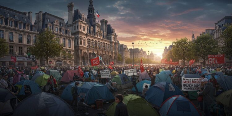 Plus de 250 migrants campent devant la mairie du 11e à Paris réclamant des logements Découvrez les enjeux de cette crise humanitaire   Viral Mag