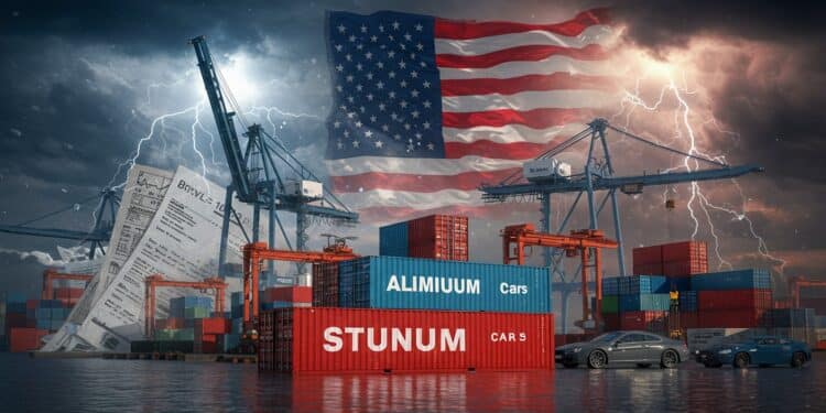 Droits de Douane de Trump : Où en Est-on en 2025 ? - Viral Mag Quels impacts des droits de douane de Trump sur lautomobile lacier et laluminium en 2025 Découvrez les dernières évolutions et négociations Viral Mag