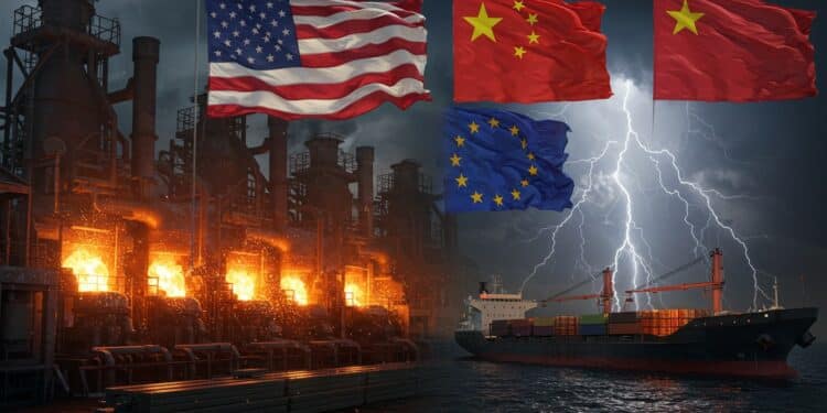 Droits de Douane US : Pourquoi la France Échappe au Pire - Viral Mag Les taxes US sur lacier et laluminium augmentent à 50 La France moins exposée limite les dégâts Découvrez pourquoi et comment lEurope réagit Viral Mag