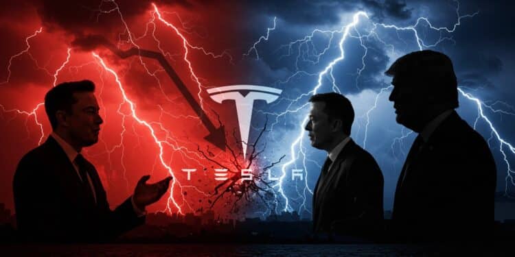 Elon Musk vs Trump : Tesla Chute en Bourse - Viral Mag La querelle entre Elon Musk et Trump fait plonger Tesla de 8 en Bourse Découvrez les raisons de cette crise et ses impacts sur léconomie   Viral Mag