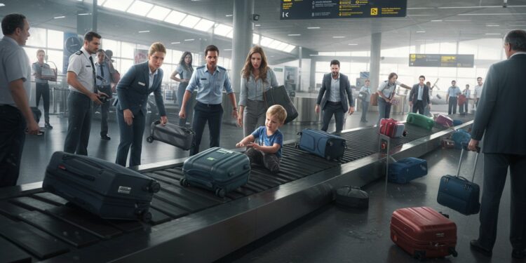 Enfant Disparu sur un Tapis à Bagages : Alerte à l’Aéroport - Viral Mag Un enfant de 2 ans échappe à ses parents et se retrouve sur un tapis à bagages à laéroport Découvrez cette histoire troublante et les leçons à en tirer Viral Mag