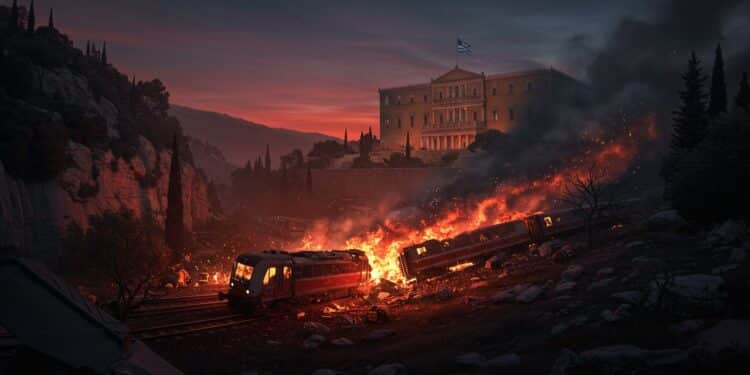 Enquête Sur l’Accident Ferroviaire Grec de 2023 - Viral Mag Une commission enquête sur la responsabilité de lex ministre des Transports dans laccident ferroviaire de 2023 en Grèce qui a tué 57 personnes Viral Mag