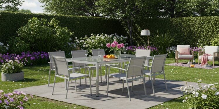 Ensemble Repas Jardin : Prix Imbattable Ce Week-end - Viral Mag Découvrez un ensemble repas de jardin à prix cassé ce week end  Table et chaises élégantes pour sublimer votre extérieur Ne ratez pas loffre    Viral Mag