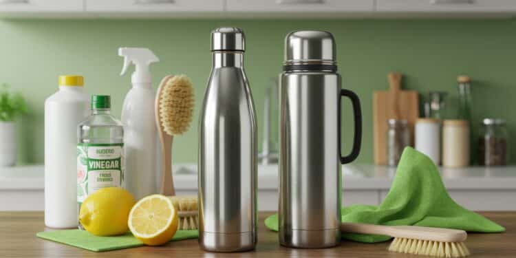 Entretien Gourde : Gardez-la Propre et Durable - Viral Mag Apprenez à nettoyer votre gourde thermos ou bouteille isotherme pour éviter bactéries et odeurs Astuces simples et naturelles pour une hygiène parfaite Viral Mag