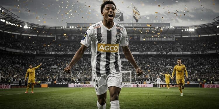 Estéban Lepaul signe jusquen 2028 avec Angers  Découvrez son parcours ses exploits en Ligue 1 et lavenir du SCO avec ce buteur dexception   Viral Mag