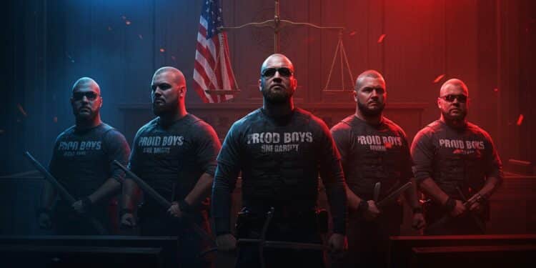 États-Unis : Les Proud Boys Réclament Justice Après Leur Grâce - Viral Mag Cinq militants dextrême droite graciés par Trump après lassaut du Capitole demandent 100 millions de dollars pour persécution politique Découvrez leur combat   Viral Mag