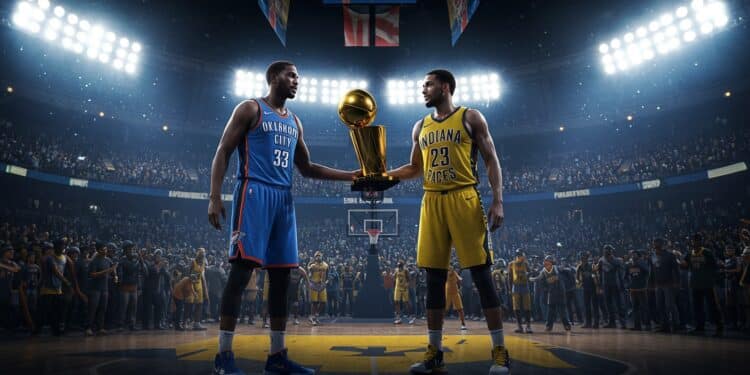 Finale NBA 2025 : OKC-Pacers, Duel des Architectes - Viral Mag La finale NBA 2025 oppose Oklahoma City à Indiana Découvrez comment ces franchises ont bâti leur succès loin des projecteurs Un duel palpitant    Viral Mag
