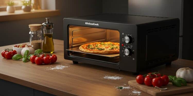 Four À Pizza Kitchencook : 100 € De Réduction À Saisir - Viral Mag Un four à pizza Kitchencook K Pizza à 14999 € au lieu de 24999 €  Polyvalent puissant parfait pour pizzas et plats variés Profitez de loffre Cdiscount   Viral Mag