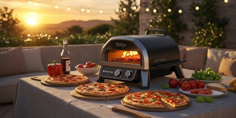 Découvrez le four à pizza Ninja Artisan MO201EU en promotion à  14  sur Amazon Cuisine extérieure pizzas parfaites en 3 min    Viral Mag