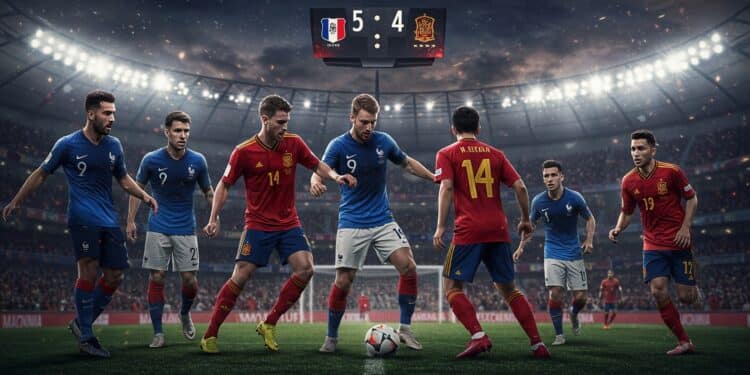France-Espagne : Les Bleus Restent Positifs Après l’Élimination - Viral Mag Les Bleus sinclinent 5 4 face à lEspagne en Ligue des Nations mais restent optimistes Analyse réactions et perspectives pour lavenir de léquipe de France   Viral Mag