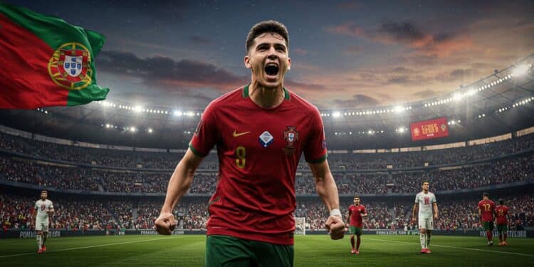 Francisco Conceiçao Brille Face à l’Allemagne - Viral Mag Francisco Conceiçao héros du Portugal évoque sa fierté après son but contre lAllemagne en Ligue des nations 25 ans après le triplé de son père   Viral Mag