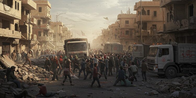 La population de Gaza manque cruellement daide Découvrez les défis des distributions et les tensions autour des opérations humanitaires   Viral Mag