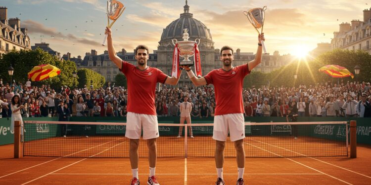 Granollers et Zeballos Triomphent à Roland-Garros - Viral Mag Marcel Granollers et Horacio Zeballos remportent leur premier titre en double à Roland Garros un exploit épique face à Salisbury et Skupski   Viral Mag