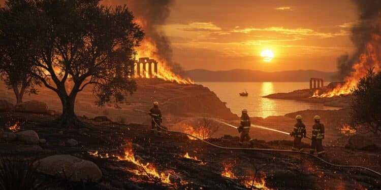 Incendies en Grèce  le feu au sud dAthènes est circonscrit mais le risque reste élevé Découvrez les impacts et les défis climatiques   Viral Mag