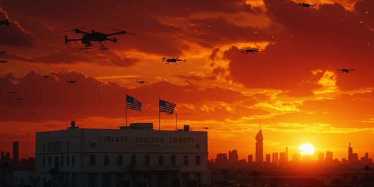 Irak : Réduction des Effectifs à l’Ambassade Américaine - Viral Mag Tensions au Moyen Orient lambassade US en Irak réduit ses effectifs face aux menaces régionales et frappes en Iran Une situation explosive Viral Mag