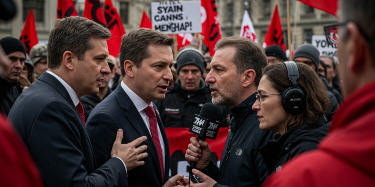 Jean-Luc Mélenchon : Clash Explosif avec un Journaliste - Viral Mag Jean Luc Mélenchon semporte contre un journaliste lors dune manifestation pour Gaza provoquant une polémique Retour sur cet incident et ses implications Viral Mag