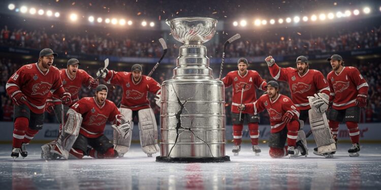 La Coupe Stanley : Un Trophée Malmené par la Fête - Viral Mag Les Florida Panthers cassent la Coupe Stanley lors des célébrations de leur titre NHL 2025 Découvrez lhistoire mouvementée de ce trophée légendaire Viral Mag