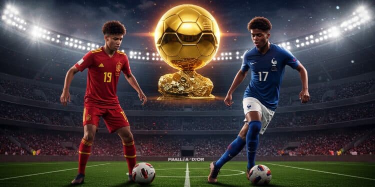 Lamine Yamal Défie Dembélé pour le Ballon d’Or - Viral Mag Lamine Yamal provoque Ousmane Dembélé avant Espagne France en Ligue des nations Qui remportera le Ballon dOr Découvrez lenjeu de ce duel Viral Mag