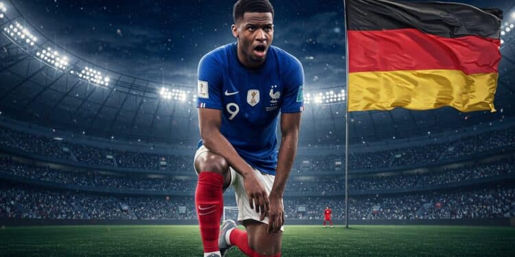 Ligue des Nations : Les Bleus en Crise Avant l’Allemagne ? - Viral Mag Les Bleus privés de Barcola et Dembélé face à lAllemagne  Découvrez les défis de léquipe de France pour la 3e place en Ligue des Nations   Viral Mag