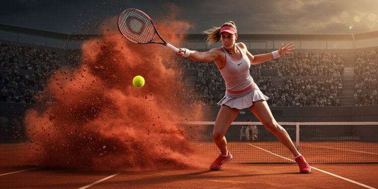 Loïs Boisson Éblouit Roland-Garros 2025 - Viral Mag Loïs Boisson 361e mondiale défie les pronostics à Roland Garros 2025 atteignant les demi finales Découvrez son parcours époustouflant Viral Mag