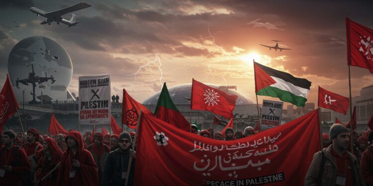 Des milliers manifestent en France contre léconomie de guerre au Salon du Bourget dénonçant le conflit à Gaza et le commerce des armes   Viral Mag